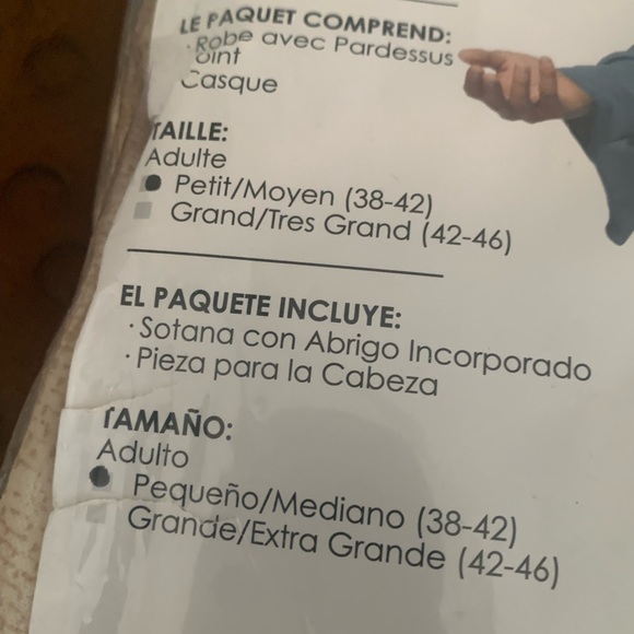 Men's California Costumes Noah Biblical Costume Medium Small 38-42 - Picture 6 of 7